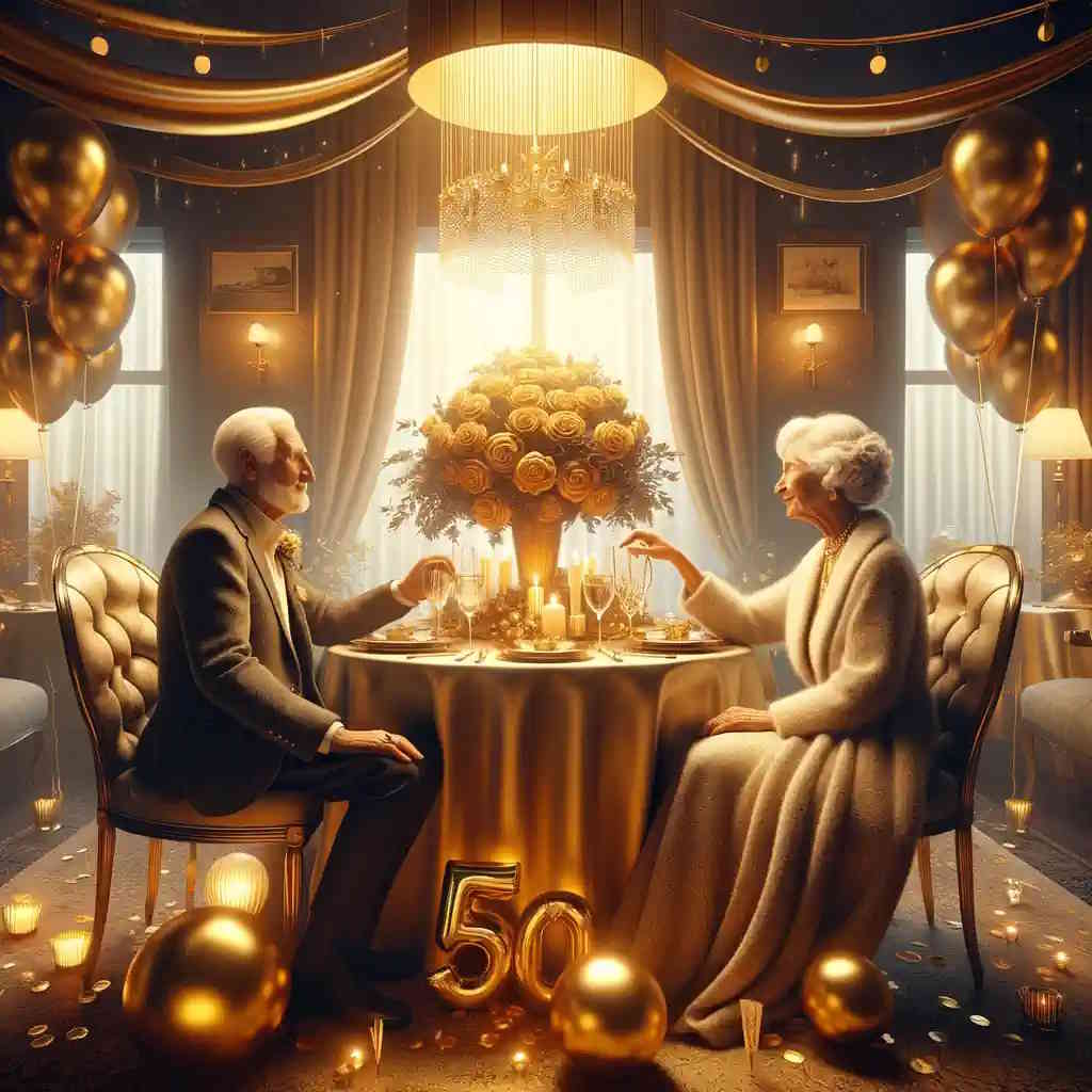 Goldhochzeitsfeier intim