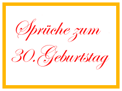 30ster Geburtstag Spruche Efchenidec